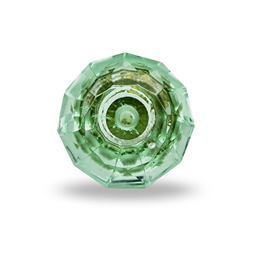 Preisvergleich Produktbild Geschliffenes Glas Cristina Klassisches Design Türkis