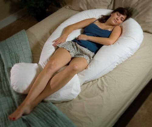 Jumbo XXL Seitenschläferkissen Schwangerschaftskissen Lagerungskissen Kuschelkissen - 3