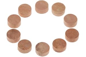 Vaorwne 10Pcs Water Key Water Key Spit Valve Cork Pad For Trumpet Trombone Repair Accessories Diameter 9Mm Thickness 4Mm