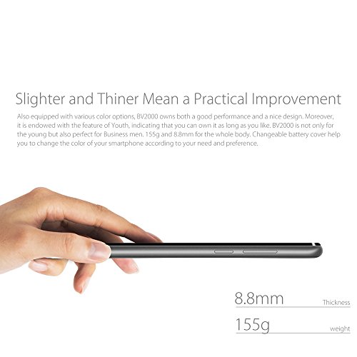 Blackview Smartphone BV20004G Smartphone, BV2000 Android 5,1 Handy Smartphone - 5.0 Zoll HD 1280*720 Display Cheap Phones mit 8MP Kamera-MTK6735 Quad-Core-8GB Rom-2400mAh Batterie Handys entsperrt