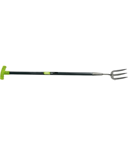 Fourche à Rosier Outils Perrin 3 Dents Emmanchée Droit 90 - Fabriquée En France