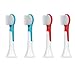 Produktbild 4 stk (1x4) E-Cron Aufsteckbürsten (Kleine Köpfe) für Kinder, Kompatibel Ersatzbürsten für Philips Sonicare Kids Elektrische Zahnbürste. Passend auf alle Philips Sonicare Kinder Zahnbürsten.