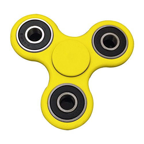 Senders Tri-Spinner Fidget EDC Hand Spinner Fidget Toy Great for Anxiety Stress-Relief ADHD Quit Smoking Focus (Yellow) Senders Tri-Spinner Fidget EDC Hand Spinner Fidget Toy Great for Anxiety Stress-Relief ADHD Quit Smoking Focus (Yellow)