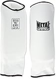 proteccion antebrazo rugby - Metal Boxe MB148 - Protecciones de antebrazo para Artes Marciales, Color Blanco, Talla L