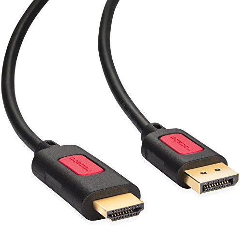rocabo 1020 DisplayPort zu HDMI Kabel, Displayport (DP) auf HDMI, DisplayPort (Stecker M) zu HDMI (Stecker A), für PC, Computer, TV, Beamer, inkl. Audio-Übertragung, 1080p FULL HD, 3,00m, schwarz - 5