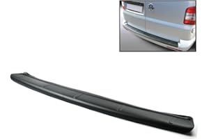 ROBUST CAR PARTS ROBUST Black Abs Rear Bumper Cover Protector Guard Step Sill Trim for VW T5 Transporter Caravelle 2003-2015