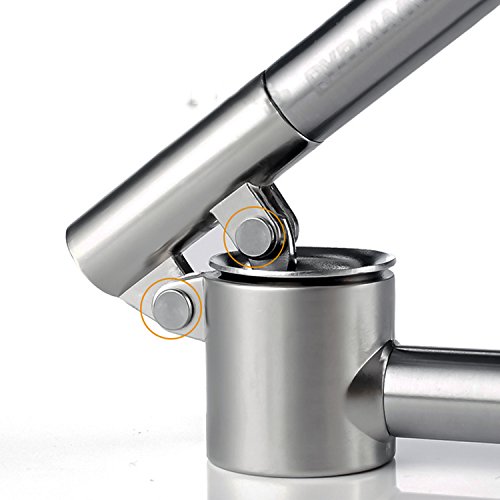 Makidar Edelstahl Knoblauchpresse Ingwerpresse Knoblauchpressen Edelstahl Presse Praktischer Küchenhelfer Mit Langer Verwendungsdauer Leicht Zu Reinigen - 2
