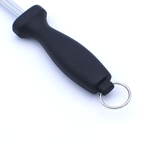 Pazzi Wetzstahl Küchenmesser Schärfer Honen Stahl Schärfstange Edelstahl Metzgerei Stahl 30cm - 5