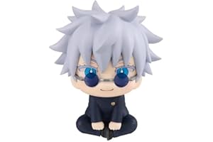 Slamwave Anime JJK 10cm Figure - Itadori Yuji, Gojo Satori Figurines - PVC Model Gift Car Decoration, Desktop, Collection, Birthday Present for Anime & JJK Fans (Satoru Gojo (young))