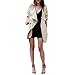 Produktbild Strickjacke Damen Cardigan Frauen Strickmantel Lang Ronamick Öffnen Unregelmäßige Strickjacke einfarbiger Mantel (Khaki, L)