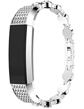 Ouneed® Für Fitbit Alta HR / Fitbit Alta Uhr Uhrenarmband Armband , Echtes Edelstahl Uhrenarmband Band Strap Für...