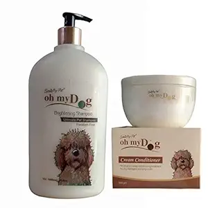 W9 Oh My Dog Brightening Ultimate Dog Shampoo 1 LTR. with Cream Conditioner