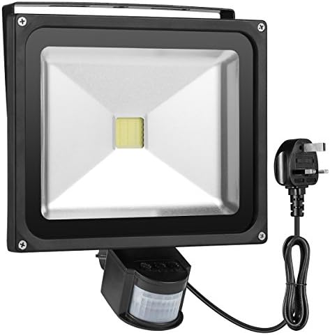 Warmoon Motion Sensor LED Security Light Waterproof Outdoor Wall Night Floodlights 30W Indoor for Entryways Patios Decks Stairs Bronze Warm White