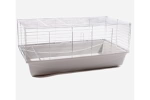 XXL-ZOO Hasenkäfig Kaninchenkäfig Meerschweinchenkäfig Kleintier Rabbit 100 hellgrau