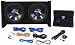 Rockville RV10.2A 1000w Dual 10" Car Subwoofer Enclosure+Mono Amplifier+Amp Kit RS.25049.00