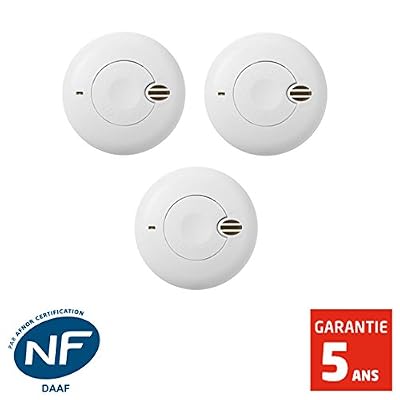 BRK - LOT DE 3 détecteurs de fumée NF BRK SA410 autonomie 1 an - garantie 5 ans