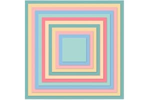 Craftelier - Set de Troqueles Esenciales para Creaciones de Scrapbooking y Manualidades | Forma de Cuadrados - Tamaño Aproximado de los Troqueles entre 3,5 x 3,5 cm y 14,5 x 14,5 cm