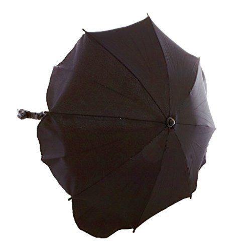 Lux4Kids Baby Pram Pushchair Sun Parasol / Universal Beach Umbrella Shade Canopy 06 Black
