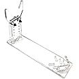 DONGKER Gun Stand Holder,Acrylic Pistol Stand,5 Heights/3 Lengths Adjustable for All Small Pistols 19.5 x 5 x 16 cm(not include Pistols)