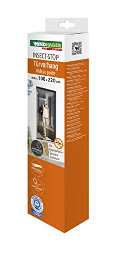 Windhager Insektenschutz PLUS Türvorhang, 100 x 220cm, anthrazit / grau - 3