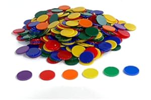 GÉNÉRIQUE Oz International - Lot de 500 jetons opaques, couleurs assorties