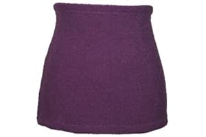 belldessa Nierenwärmer Uni lila violett Flieder Bauchwärmer Fleece Frottee Nierengurt Leibwärmer Männer Frau Kinder Sport Baby Gr. Größe 4 5 bis 6 Jahre