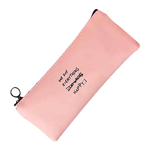Cosanter Caja de L piz de Silicona de Gran Capacidad de Dise o de Letras para Estudiantes y Oficina Color Rosa reviews Cosanter Caja de L piz de Silicona de Gran Capacidad de Dise o de Letras para Estudiantes y Oficina Color Rosa