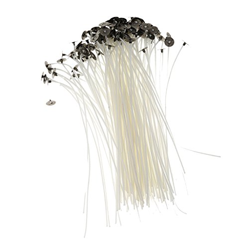 Generic 50/100pcs Flachdocht Kerzendocht für Kerzen Gießen 15cm 20cm – wie bild, 100pcs 20cm - 3