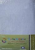 Dudu N Girlie Travel Cot Cotton Jersey Fitted Sheets, 65 x 95 cm, White, Pack of 2