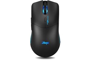 zelotes Souris sans Fil,Souris Ergonomique sans Fil,2,4 GHz,3200DPI,6 Boutons Souris Ordinateur,USB Optique Souris PC,Souris Gamer sans Fil pour PC,Mac (Noir)