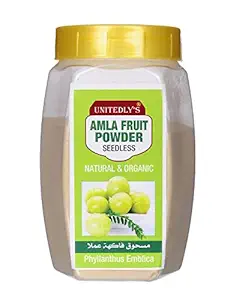 Unitedlys Organic Amla Powder (Seedless) Indian Gooseberry Powder for Hair & Skin Care -200 Grams