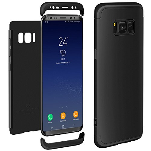 Samsung Galaxy S8 Funda Negro  ivencase Carcasa Tapa Prima H  brido Rugged 3 en 1 Duro Anti-rasgu  os Mate PC Back Bumper de Protector Anti-Scratch Case Cover para Samsung Galaxy S8 5 8 