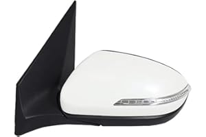 CAIDIS Retroviseur Complet pour Hyundai I20 (2016-2017) Rétroviseur Électrique Pliable Et Chauffant Rétroviseurs Extérieurs(K White 6 pin Left)