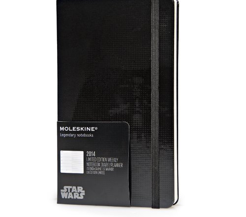 Moleskine 2014 Planner 12 Month Star Wars Weekly Notebook Large Black