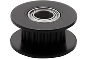 SEA 3D 5 pezzi GT2 Idler ruota dentata a 20 denti nero, foro 5 mm per cinghia dentata da 10 mm