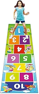 Privesh Jumbo Play Game for Kids & Adults Family Game, Floor Game,Child Learning Game (2.5 feet x 8 feet- PVC Flex Material) Count and Jump Floor Games