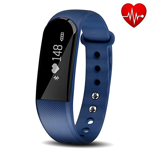 Fitness Armband mit pulsmesser, V3 Fitness Armbänder Tracker,Sport Armbanduhr Wasserdicht IP67 Schrittzähler, Herzfrequenz - Monitor Aktivitätstracker / Schlaf-Monitor / Push-Message und Anrufer / ID Benachrichtigung / Photo-Fernauslöser / Handy-Suchfunktion, Steuerung der Musikwiedergabe, smart bracelet ,Smartwatch für Android Smartphone und iPhone, Hembeer