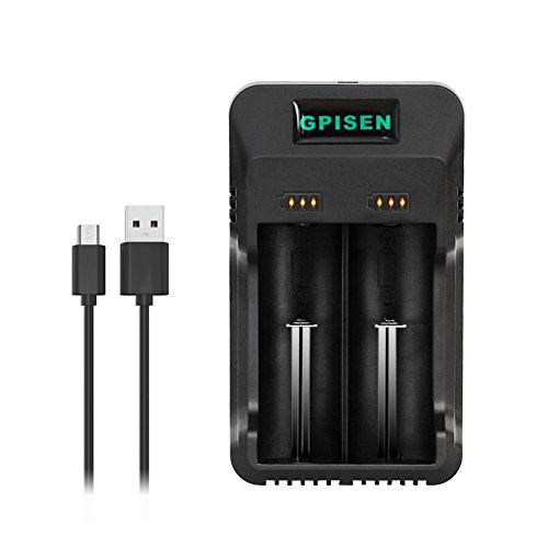 gpisen intelligente della batteria compatibile con Stazione universale per 3.7 V/3.8 V IMR/Li-Ion 26650, 18650,1.2 V a AA AAA C Ni-MH Ni-Cd Batterie ricaricabili con indicatore LED
