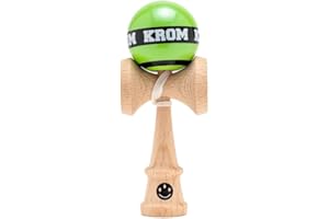 KROM Kendama MIKRO Hellgrün – Mini Kendama aus Buchenholz – Voll spielbar – Taschenformat – Für Anfänger & Profis