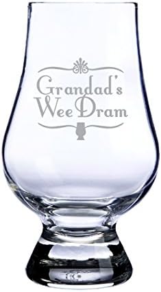 Glencairn Crystal Whisky Glass - Grandad's Wee Dram. Made in Scotland