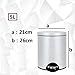 Produktbild Stainless steel trash can household pedal trash bin lidded waste can-M