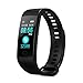 Produktbild NINGSANJIN Fitness Armband Uhr mit Pulsmesser,IP67 Wasserdicht Fitness Tracker Aktivitätstracker Pulsuhren Bluetooth Smart Armbanduhr Schrittzähler (Black)