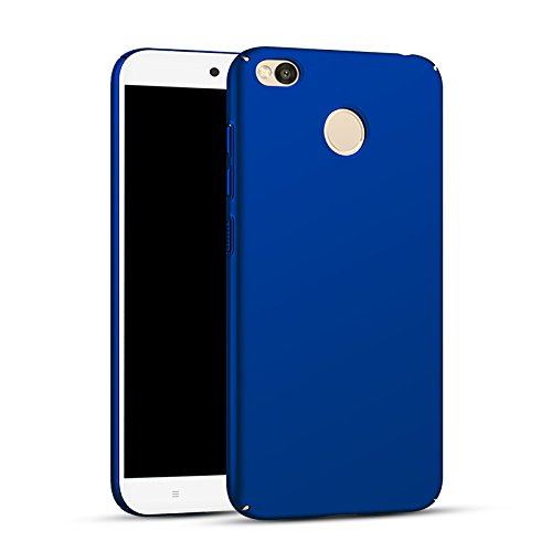 Bllosem Redmi 4X Coque Haute Qualité Ultra Slim exquis réel peau Full Body Protection Housse pour Xiaomi Redmi 4X Bleu