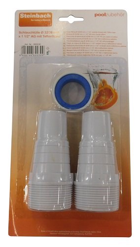 Steinbach Fittinge Schlauchtülle, Weiß, Ø 32/38 mm x 1 1/2"