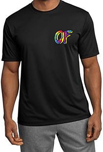 OF TIE DYE CHEST LOGO BLACK T SHIRT