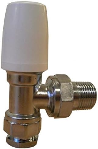 Pegler 3/4 Inch Belmont Angle Lockshield Radiator Valve - PACK OF 2