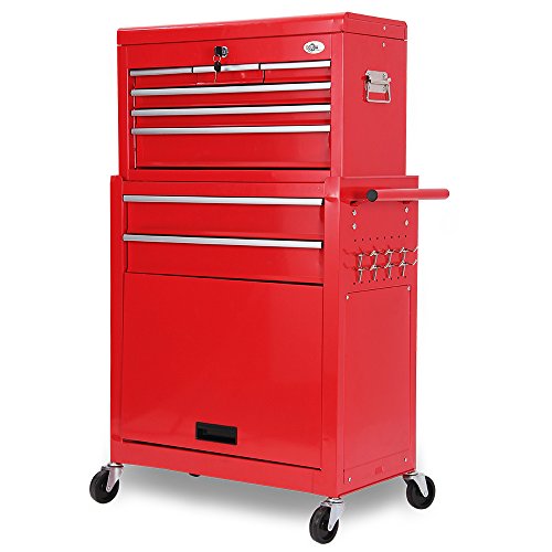 Werkstattwagen Rollwagen Werkzeugwagen rollbar 8 Schubfächer - 2