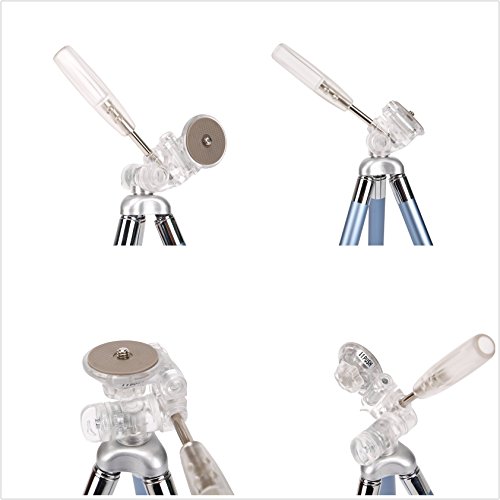 Fotopro 39.5 Zoll Handy Stativ, Aluminum Reistativ mit Stativtasche, Blau (Nur Stativ)