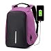 Produktbild Rucksack Laptop Arteesol Business Rucksack mit USB-Ladeanschluss 17 Zoll [4 Farben] Reisetasche für Business Arbeit Schule (Lila)