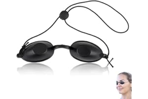AzureRay Infrarot Schutzbrille für Solarium & Rotlichtlampe, Ergonomische Solarium Brille mit UV-Schutz, verstellbar & elastisch, ideal für Schönheitsbehandlungen & Bräunungsschutz